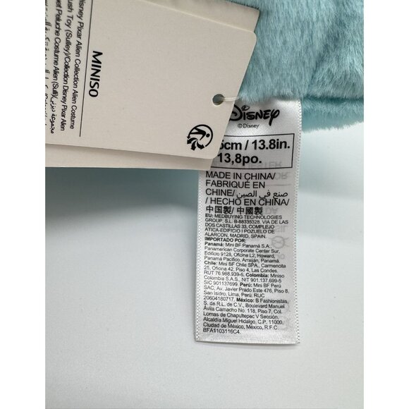 MINISO Toy Story Alien in Sully Monsters Inc Costume Plush 13” w Tags - Picture 5 of 5